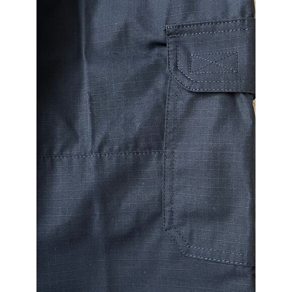 Twinhill Men Blue Cargo Work Pants RipStop Outdoor Navy Blue Cotton 38/S New - Picture 12 of 12
